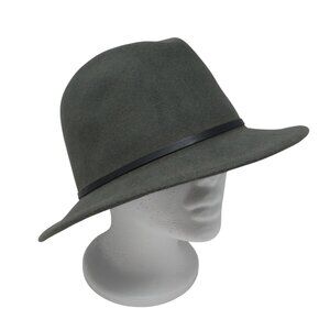 Yellow 108 Luke Gray Wool Water Repellant Fedora Hat XL